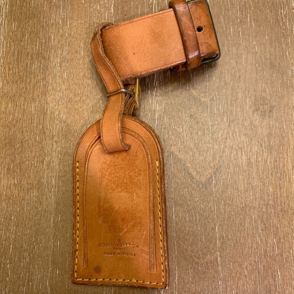 Authentic Louis Vuitton Luggage Name Tag and Poignet